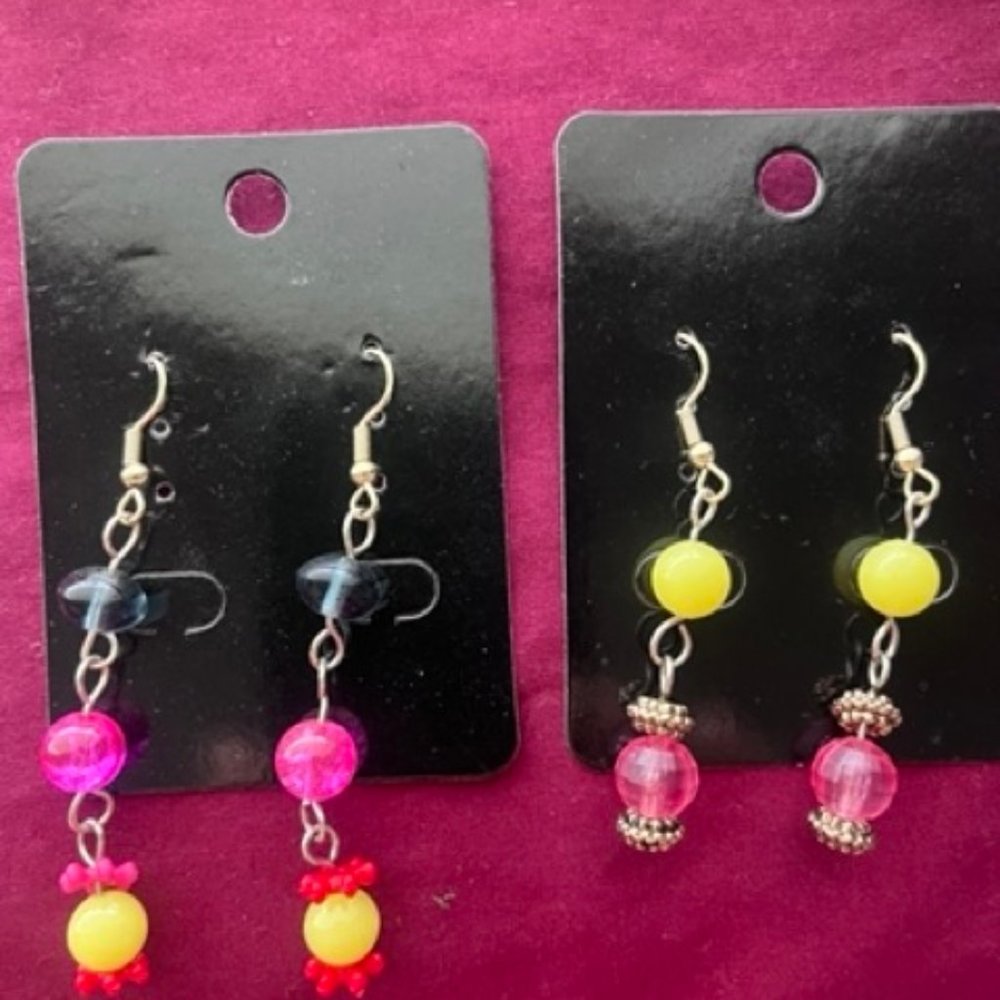 2 pair of custom earrings